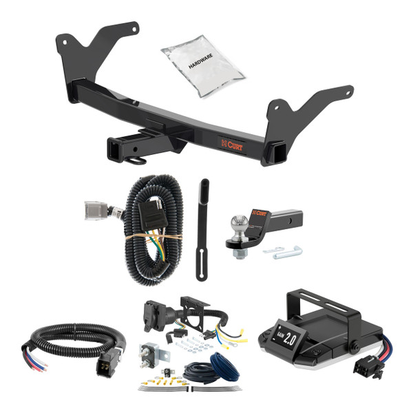 24-24 Lexus TX350 2 CURT Trailer Hitch + Assure Proportional Brake Controller Kit HBCW1714 - CURT