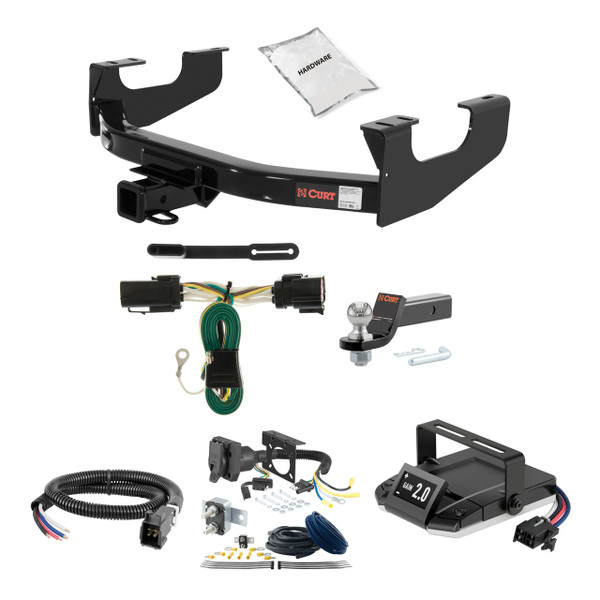 97-99 Ford F-250LD  New body 2 CURT Trailer Hitch + Assure Proportional Brake Controller Kit HBCW882 - CURT