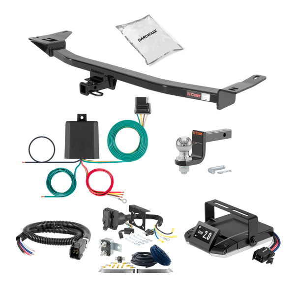 06-09 Mercury Milan 1.25 CURT Trailer Hitch + Assure Proportional Brake Controller Kit HBCW1938 - CURT