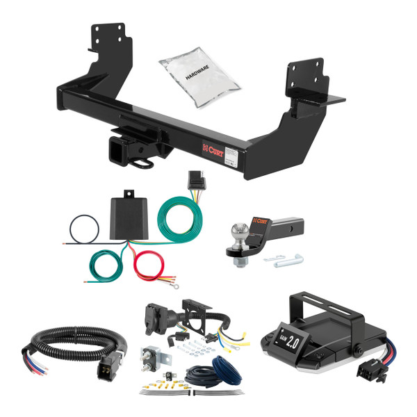 10-11 Mercedes-Benz Sprinter 3500 Cargo van, cab & chassis 170" wheel base 2 CURT Trailer Hitch + Assure Proportional Brake Controller Kit HBCW1924 - CURT