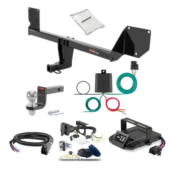 11-16 Mini Cooper Countryman 1.25 CURT Trailer Hitch + Assure Proportional Brake Controller Kit HBCW1968 - CURT