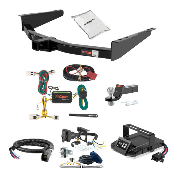11-14 Nissan Murano Crosscabriolet 2 CURT Trailer Hitch + Assure Proportional Brake Controller Kit HBCW2036 - CURT