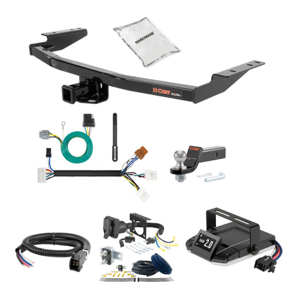 17-20 Nissan Pathfinder 2 CURT Trailer Hitch + Assure Proportional Brake Controller Kit HBCW2045 - CURT