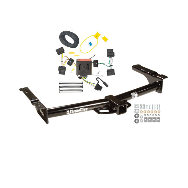 2008-2008 Ford E-250 Econoline Draw-tite Class 4 Trailer Hitch, 2 Inch Square Receiver Bundle w/ Plug-n-Play T-One Wiring Harness 75703 - Draw-tite