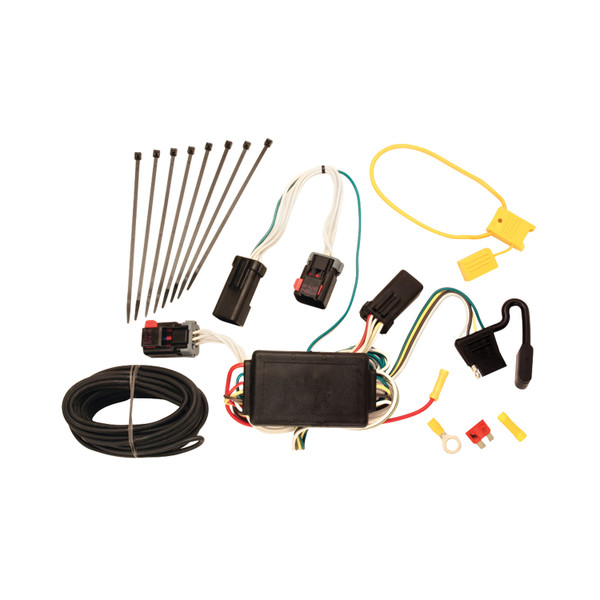 2004-2006 Dodge Durango Draw-tite Class 4 Trailer Hitch, 2 Inch Square Receiver Bundle w/ Plug-n-Play T-One Wiring Harness 75292