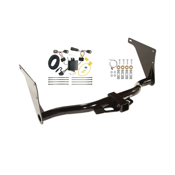 2017-2018 Ford Escape Draw-tite Class 3 Trailer Hitch, 2 Inch Square Receiver Bundle w/ Plug-n-Play T-One Wiring Harness 75758 - Draw-tite