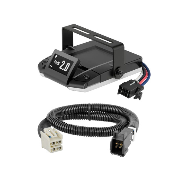 2014-2018 Chevrolet Silverado 1500 All CURT Assure Proportional 1-4 Axel Auto Leveling Motion-Sensing Trailer Brake Controller - CURT