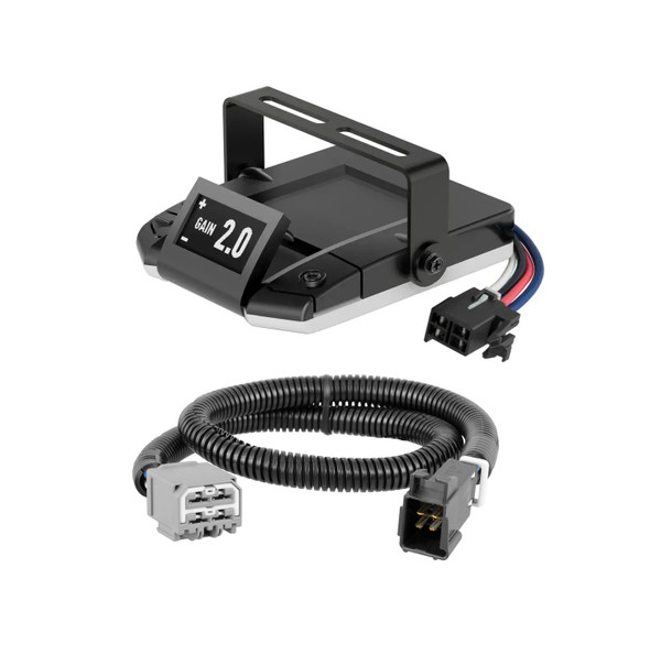 2011-2024 Jeep Grand Cherokee with Factory Tow Package CURT Assure Proportional 1-4 Axel Auto Leveling Motion-Sensing Trailer Brake Controller - CURT