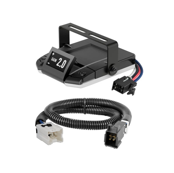 2004-2024 Nissan TITAN All CURT Assure Proportional 1-4 Axel Auto Leveling Motion-Sensing Trailer Brake Controller - CURT