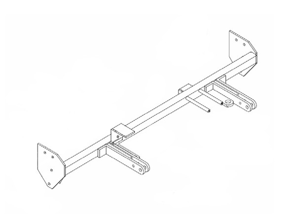 BlueOx Tow Bar Base Plate, Front Mount, RV Flat Towing for Select, KIA RIO - Blue Ox