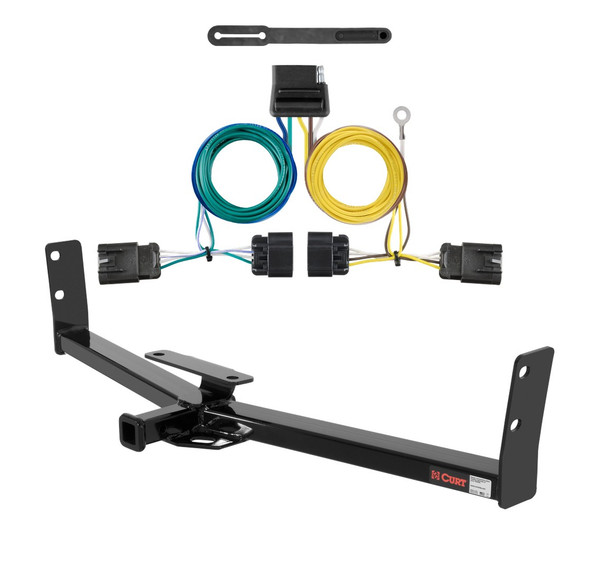 2010 - 2017 GMC Terrain Curt 1-1/4", Class 2 Trailer Tow Hitch + 5-Flat Wiring Kit 12291 - CURT