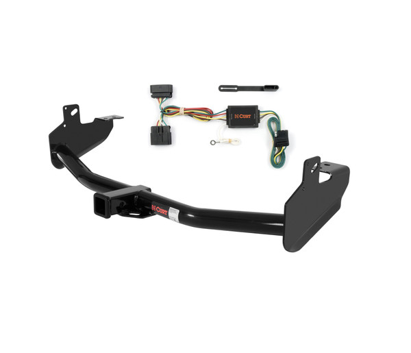 04 - 12 GMC Canyon Curt 2", Class 3 Trailer Tow Hitch + 4-flat Wiring Kit 13252 - CURT