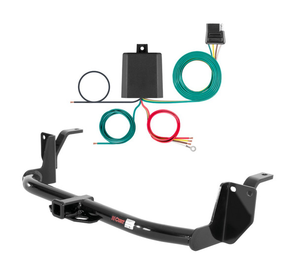 2012 Honda Crosstour Curt 1-1/4", Class 1 Trailer Tow Hitch + 4-flat Wiring Kit 11002 - CURT