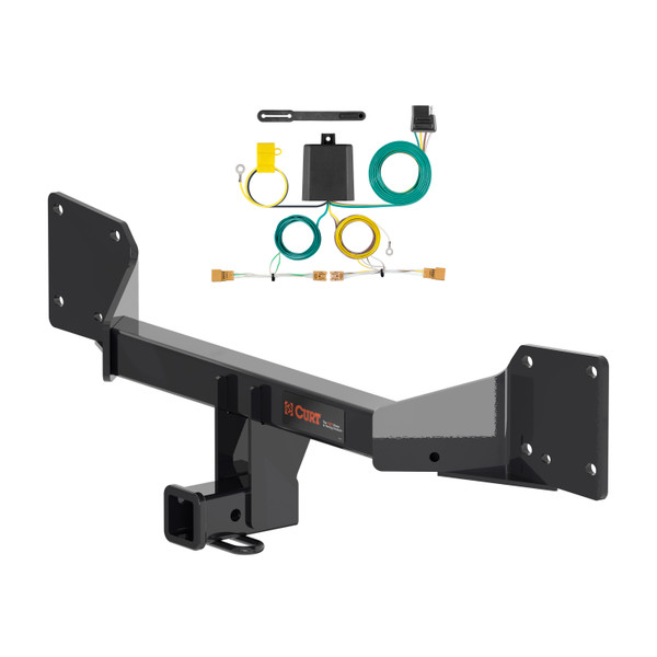 13 - 17 Audi Q5 Curt 2", Class 3 Trailer Tow Hitch + 4-flat Wiring Kit 13499 - CURT