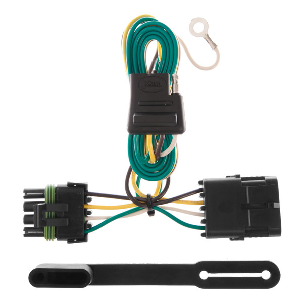1988 - 1999 GMC K1500 Excluding dual exhaust or 10" step bumper or Curt 2", Class 4 Trailer Tow Hitch + 4-flat Wiring Kit 14081