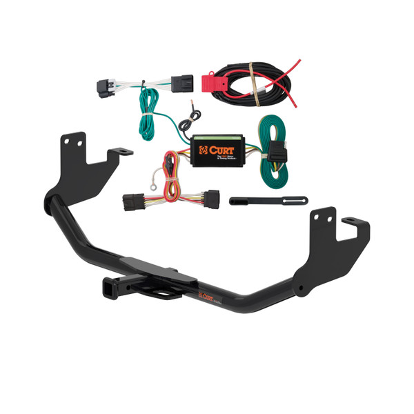 2013 - 2016 Buick Encore Curt 1-1/4", Class 1 Trailer Tow Hitch + 4-flat Wiring Kit 11527 - CURT