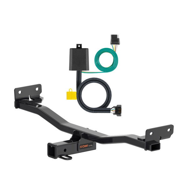 2022 - 2024 Hyundai Tucson Curt 2", Class 3 Trailer Tow Hitch + 4-flat Wiring Kit 13485 - CURT
