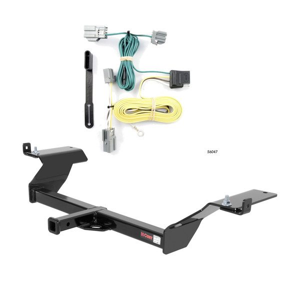 2006 - 2009 Buick Lucerne Curt 1-1/4", Class 2 Trailer Tow Hitch + 4-flat Wiring Kit 12044 - CURT