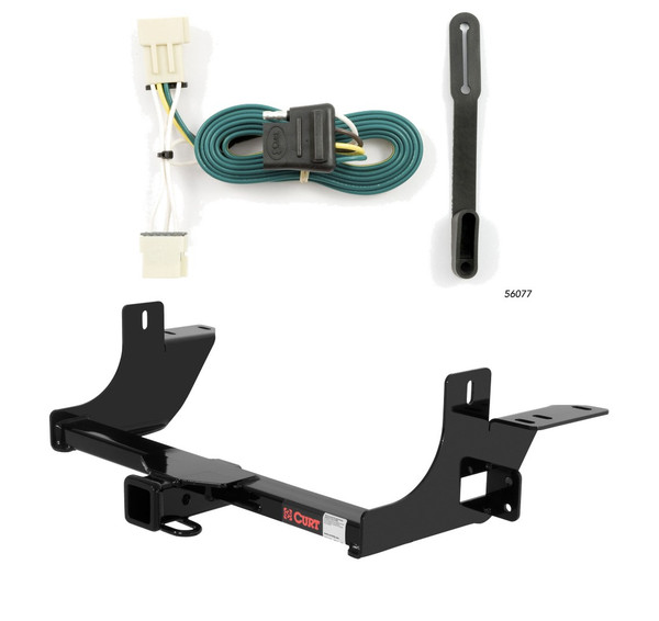 2005 - 2007 Buick Terraza Curt 2", Class 3 Trailer Tow Hitch + 4-flat Wiring Kit 13336 - CURT