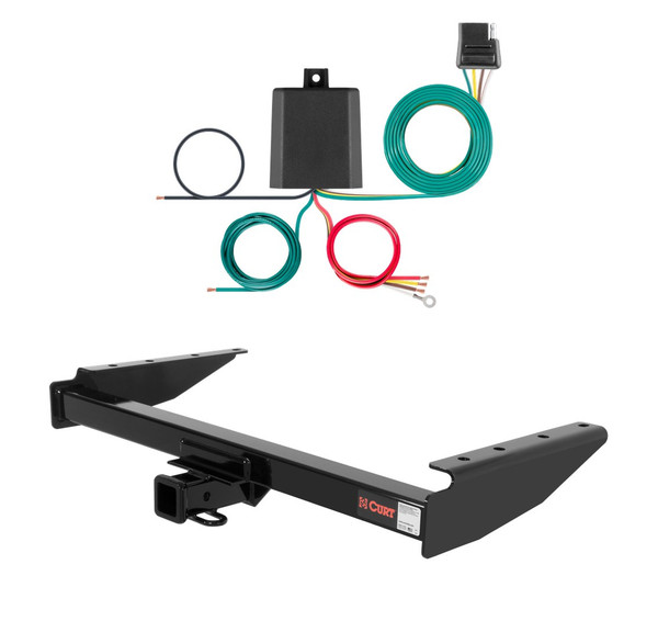 1993 Jeep Grand Cherokee Curt 2", Class 3 Trailer Tow Hitch + 4-flat Wiring Kit 13048 - CURT