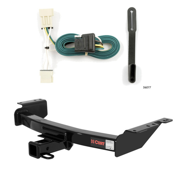 2006 - 2009 Chevrolet Uplander Curt 2", Class 3 Trailer Tow Hitch + 4-flat Wiring Kit 13344 - CURT