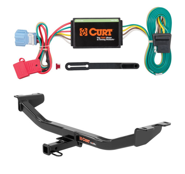 2013 - 2018 Acura RDX Curt 1-1/4", Class 2 Trailer Tow Hitch + 4-flat Wiring Kit 12083 - CURT