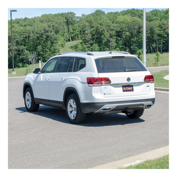 2018 - 2020 Volkswagen Atlas Curt 2", Class 3 Trailer Tow Hitch + 4-flat Wiring Kit 13366