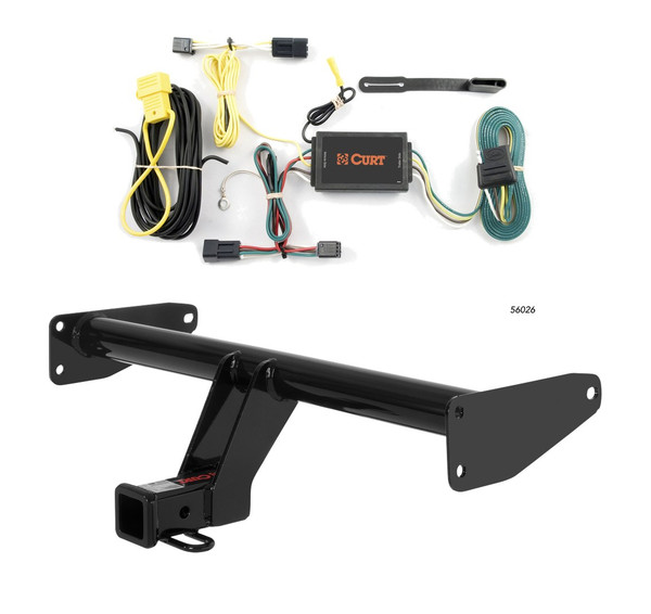 2012 Chevrolet Captiva Sport Curt 2", Class 3 Trailer Tow Hitch + 4-flat Wiring Kit 13594 - CURT