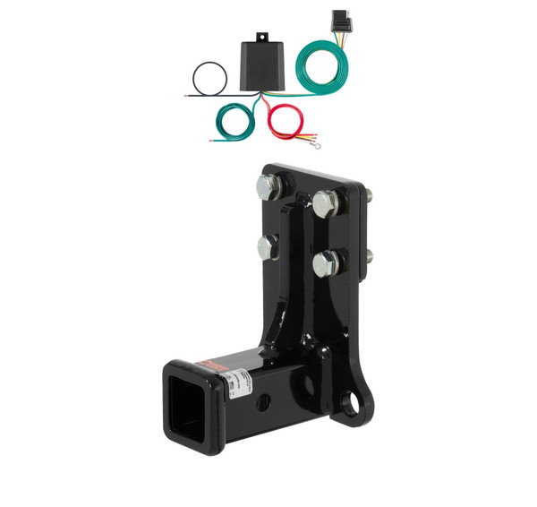 1998 - 2002 Mercedes-Benz ML320 Curt 2", Class 3 Trailer Tow Hitch + 4-flat Wiring Kit 13018 - CURT