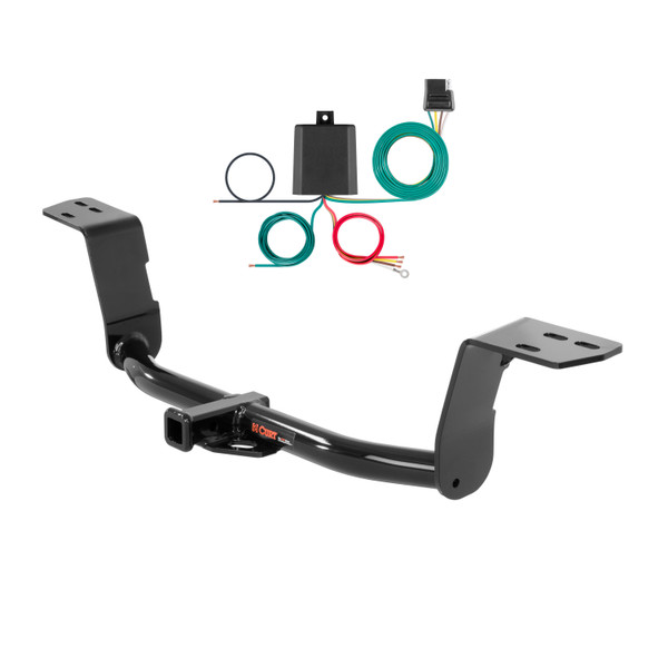 2017 Lexus IS200t Curt 1-1/4", Class 1 Trailer Tow Hitch + 4-flat Wiring Kit 11389 - CURT