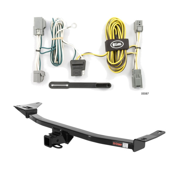 2005 - 2007 Mercury Montego Curt 2", Class 3 Trailer Tow Hitch + 4-flat Wiring Kit 13542 - CURT