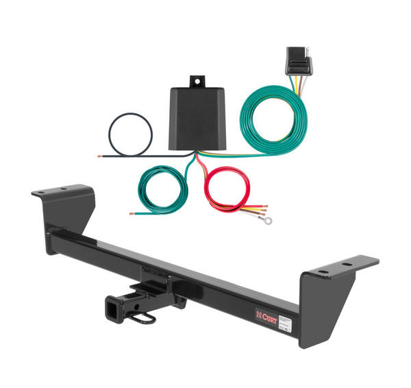 2011 - 2013 Scion tC Curt 1-1/4", Class 1 Trailer Tow Hitch + 4-flat Wiring Kit 11087 - CURT
