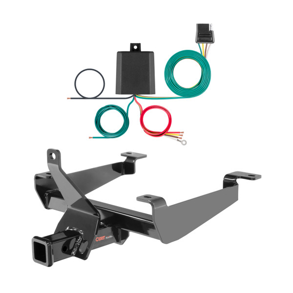 2014 Land Rover Range Rover Sport Excluding hybrid Curt 2", Class 3 Trailer Tow Hitch + 4-flat Wiring Kit 13243 - CURT