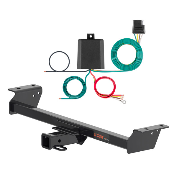 16 - 19 Lexus RX350 Curt 2", Class 3 Trailer Tow Hitch + 4-flat Wiring Kit 13515 - CURT