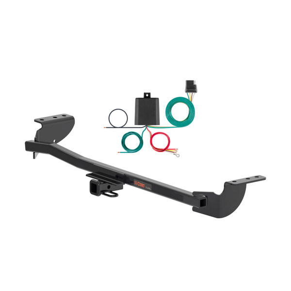 93 - 07 Subaru Impreza Wagon Curt 1-1/4", Class 1 Trailer Tow Hitch + 4-flat Wiring Kit 11497 - CURT