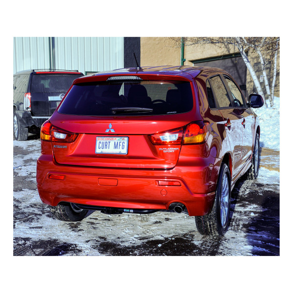 2013 - 2024 Mitsubishi RVR Curt 1-1/4", Class 2 Trailer Tow Hitch + 4-flat Wiring Kit 12048
