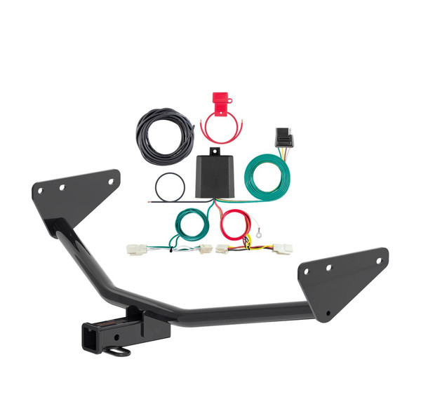 2022 - 2026 Mitsubishi Outlander Curt 2", Class 3 Trailer Tow Hitch + 4-flat Wiring Kit 13487 - CURT