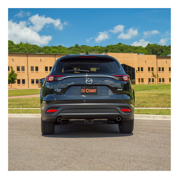 2016 - 2023 Mazda CX-9 Curt 2", Class 3 Trailer Tow Hitch + 4-flat Wiring Kit 13284
