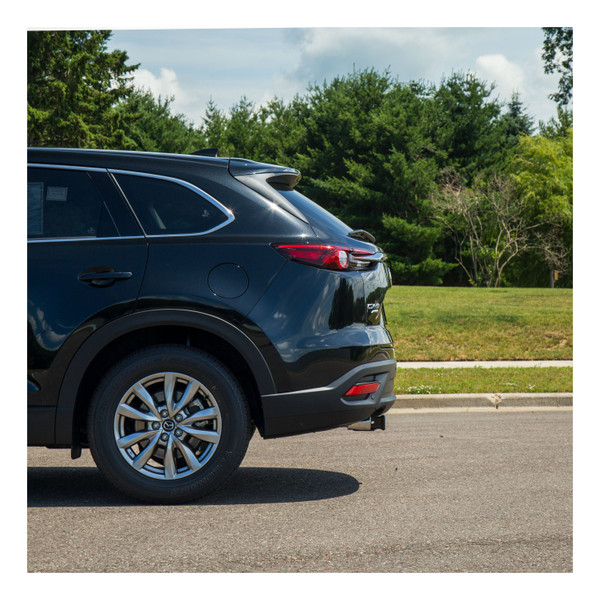 2016 - 2023 Mazda CX-9 Curt 2", Class 3 Trailer Tow Hitch + 4-flat Wiring Kit 13284