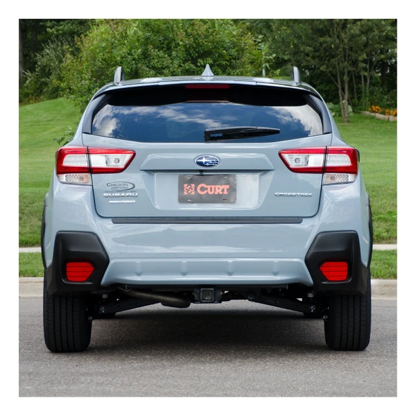2018 - 2023 Subaru Crosstrek Excluding hybrid Curt 2", Class 3 Trailer Tow Hitch + 4-flat Wiring Kit 13382