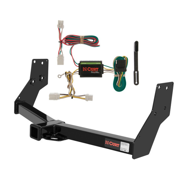 1996 - 2004 Nissan Pathfinder Curt 2", Class 3 Trailer Tow Hitch + 4-flat Wiring Kit 13088 - CURT