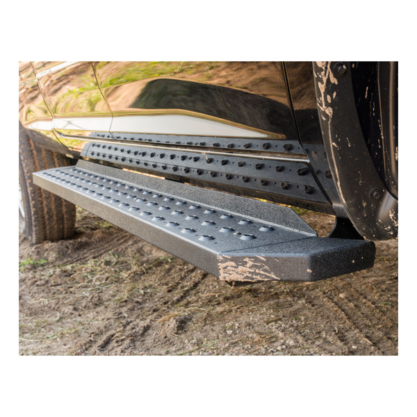 ARIES 2055552 RidgeStep Black Steel 6-1/2 x 85-Inch Truck Running Boards, Select Ford Ranger Crew Cab