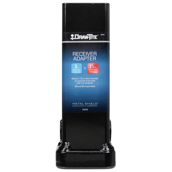 Draw-tite Trailer Hitch Adapter, from 3 in. to 2-1/2 in. Receiver, 10 in. Length