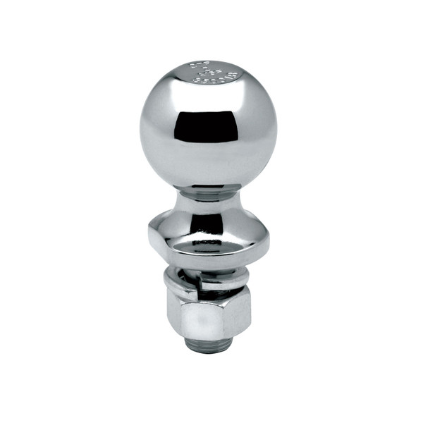 Draw-tite Trailer Hitch Ball, 2 in. Diameter, 3,500 lbs. Capacity, 3/4 in. Shank Dia, 2-5/16 in. Shank Length, Chrome DT63822 - Draw-tite