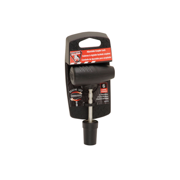 Bulldog Trailer Coupler Lock, Adjustable, 360 Degree Head