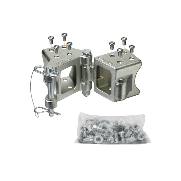 Fulton 3" x 3" 5,000 lbs. Bolt-On Fold-Away Hinge Kit Trailer Tongue Frame HDPB330301 - Fulton
