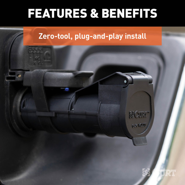 2009-2024 Audi Q5 CURT Echo Bluetooth Mobile 7-Way Trailer Brake Controller