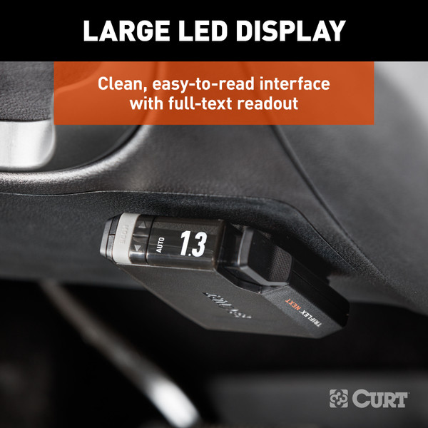 1999-2004 Ford F-250 Super Duty CURT TriFlex NEXT Proportional Trailer Brake Controller 1-4 axles