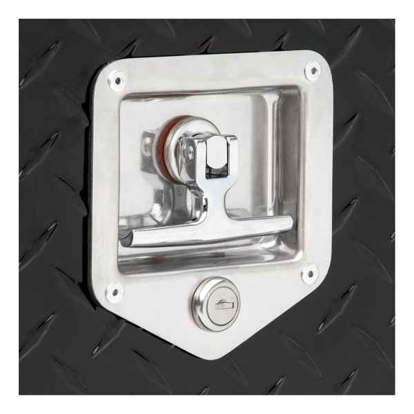 UWS Gloss Black Aluminum 90" Double-Door Topside Truck Tool Box TBTS-90-BLK