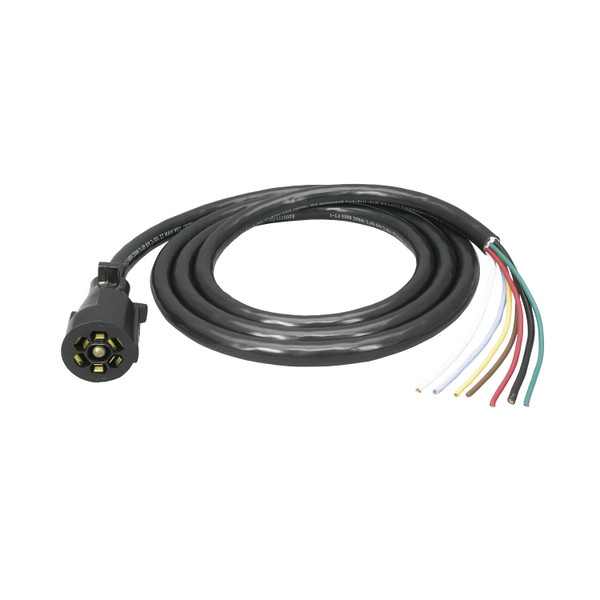 Bargman Wiring Connector, 7-Way Trailer End, 12 ft. Length Wire BM50-67-007 - Bargman